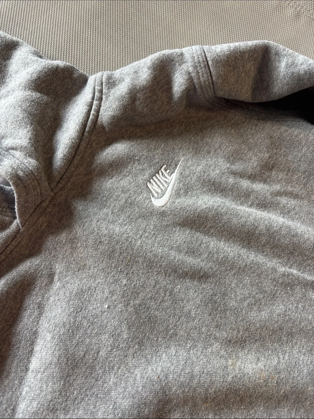Nike Grey Heather Pullover Hoodie boys sz XL EUC